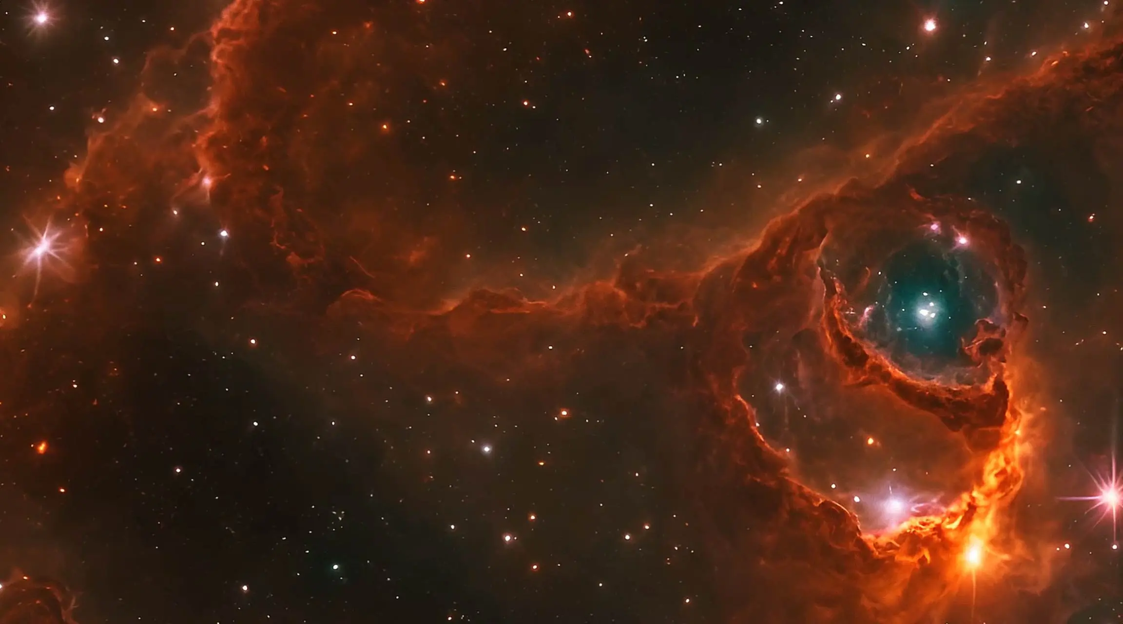 Stellar Birth in Deep Space Sci-Fi Background Clip